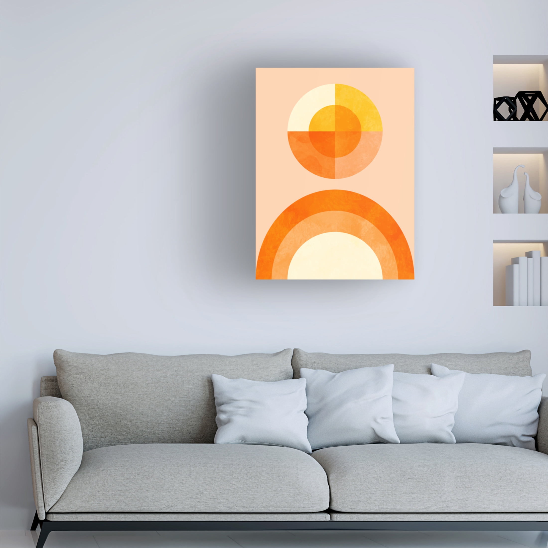Trademark Fine Art Ana Rut Bre Spring Mid Rhapsody Orange 2 Canvas Wall Art