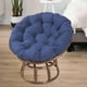thumbnail image 1 of Cojín para asiento de Patio de 60x60cm, almohadillas para silla, almohadillas redondas lavables extraíbles para silla, cojín de repuesto para asiento, Azul, 1 of 8
