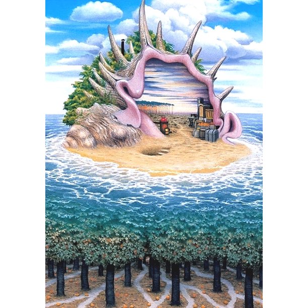 Taladro diamante pintura (DE0969) 5D DIY completo mar isla bordado mosaico artesanía Kit 50x70cm FLhrweasw Nuevo