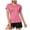 Pink, variant on Charmgo Spring Womens Tops for Women 2024 Clearance, Women V Neck Short Sleeve Moisture Wicking Athletic Shirts Sport Activewear Top, Tops for Women Trendy, Summer Tops for Women 2024 Army Green
