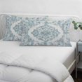 thumbnail image 4 of Vintage Blue Pillow Covers 24"x36", Boho Ethnic Mexican Floral Southwestern Soft Brushed Microfiber Breathable Throw Pillow Covers, Pillowcase with Zipper for Couch Sofa Bedroom Living Room, 4 of 9