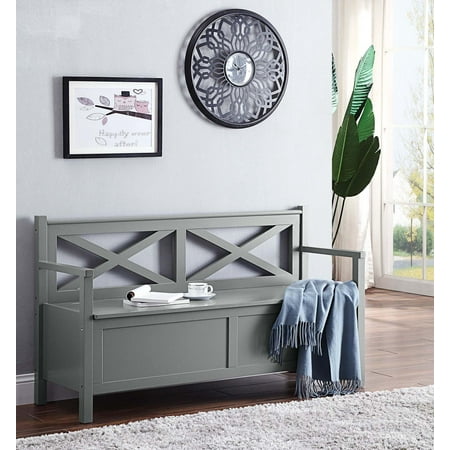 Convenience Concepts Oxford Storage Bench Walmart Com