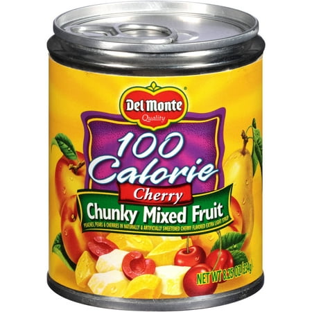 Del Monte 100 Calorie Cherry Chunky Mixed Fruit, 8.25 oz - Walmart.com
