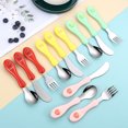 thumbnail image 5 of Cubiertos reutilizables para niños. Incluye tenedor, cuchillo y cuchara de mesa para comer., 5 of 5