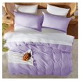 thumbnail image 5 of Lavender Duvet Cover Queen Size - Soft Double Brushed Queen Duvet Cover Set, 3 Piece, with Button Closure, 1 Duvet Cover 90x90 inches and 2 Pillow Shams, 5 of 9