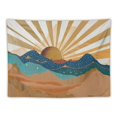 thumbnail image 5 of ONETECH  Sun Mountain Tapestry Boho Sunset Abstract Nature Landscape Modern Mid Century Aesthetic Minimalist Wall Hanging Home Bedroom Living Room Dorm Decor, 5 of 6