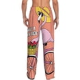 thumbnail image 7 of Salouo Flamingo Riding a Bicycle Print Pajama Pants for Men, Lounge Pants Elastic Waistband Casual Men's sleepwear Loungewear Sleep Pajama Pant -XX-Large, 7 of 7