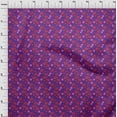 thumbnail image 3 of oneOone Viscose Jersey Fabric Leaves & Floral Block Decor Fabric Printed BTY 60 Inch Wide, 3 of 5