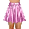 thumbnail image 2 of EHRWE Women's Skirt Fashion High Waist Pleated Solid Color Short Skirt Loose A Line Mini Skort Carnival Festival Skirts for Women, 2 of 6