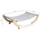 thumbnail image 3 of Cat Hammock, Pet Bed, Solid Wood Fancy Swing Chair, 2 in 1 Chair and Hammocks, Cat Furniture Gift for Your Small to Medium Size Cat and Dog, 3 of 5
