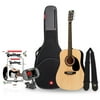 Rogue RA-090 Dreadnought Acoustic Guitar Bundle Natural
