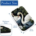 thumbnail image 4 of Swan Soft Furry Printed Car Armrest Mat Cover 12.5x8.2 Inch, 4 of 6