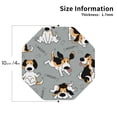 thumbnail image 3 of Bingfone Vintage Funny Beagle Active Dog Leather Drinks Coasters With Set Of 6,Suitable For Home Kitchen,Coffee Cup Coasters Home Gift, 3 of 9