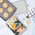 thumbnail image 5 of Yayeee Pot Holders Kitchen Heat Resistant with Pocket 7"x9.8" Cotton Oven Cooking Hot Pads, Pink Sunset, 5 of 7
