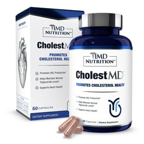 1MD CholestMD - Cholesterol Support Supplement | Bergavit & Niacin | 60 Capsules