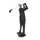 thumbnail image 3 of Figura de golfista negra mate, postura elegante, base antideslizante, perfecta para estanterías, escritorios y armarios, 3 of 8