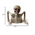 thumbnail image 3 of Tabletop White Plastic Half Skeleton Halloween Prop Decoration,2026 Halloween New Home Decor, 3 of 9