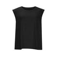 thumbnail image 6 of AherBiu Tank Tops for Women Sleeveless Crewneck Top Tees Comfy Soft Summer Casual Loose Camisole Tshirts, 6 of 9
