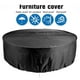 thumbnail image 4 of Protector de mesa y silla para exterior, bandeja impermeable negra, funda impermeable para muebles de jardín, 130 x 71 cm, tela Oxford 210D, 4 of 5