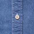 thumbnail image 6 of Mens T-shirts Mens Spring And Autumn Fashion Leisure Solid Color Buckle Lapel Denim Jcket Coat Top Blouse Features Polyester Blend Shirts Oversized Tee for Men Spandex Shirts Men S Shirt Blue L, 6 of 6