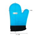 thumbnail image 3 of Blue Silicone Oven Gloves Heat Resistant - Oven Gloves Silicone Oven Mitts Heat Resistant - Premium Non-Slip Design Kitchen Gloves, 3 of 3