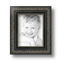 ArtToFrames 4" x 5" Antique Black Picture Frame, 4x5 inch Black Wood Poster Frame (WOM-5106)