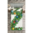 thumbnail image 3 of Ambesonne Letter Z Quilted Bedspread Set 2 Pcs, Traditional Font Xmas, Twin Size, Multicolor, 3 of 3