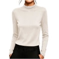 thumbnail image 5 of 5PCS Long Sleeve Thermal Shirts for Women Ultra Soft Fleece-Lined Crew Neck Workout Baselayer Tops, 5 of 8