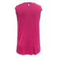 thumbnail image 4 of Sngxgn V Collar Neck Tops for Women Summer Sleeveless Camisole Tank Tops Casual Short Sleeve V-Neck Shirt(Hot Pink,S), 4 of 4
