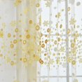 thumbnail image 3 of De Cristal Floral Cenefas Panel De Tratamiento De Ventana Escarpada Cortina Color Amarillo Sunnimix Cortina de la ventana, 3 of 8