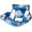 Blue leaves, variant on Pool Floats Chairs Adult,Inflatable Pool Lounge,Plant Pattern Floating Mat Hammock,Blow up Water Chairs Noodles rafts for Party Summer Water Beach Fun