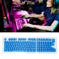 thumbnail image 3 of Two Colors Injection Keyboard Keycaps, OEM Keyboard Keycaps Wear  Ergonomic Design  for 78/82/84/87 Keys Keyboard for 61/64/68/71 Keys Keyboard Orange Red Black Letters,Black Red, 3 of 8