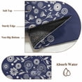 thumbnail image 6 of Japanese Area Rugs 4'x6', Washable Small Throw Rugs for Office Bathroom, Navy Blue Country Flowers Leaves Aesthetic Indoor Outdoor Rug Non-Slip Low Pile Carpet Runner Reversible Floor Mats, 6 of 8
