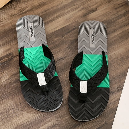 

Cathalem Flip Flop House Shoes for Men Men Classical Comfortable Flip Flop Fashion Sandals Slide Sandals Beach Slippers Shoes Black 8.5