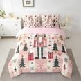 thumbnail image 2 of Manfei Cartoon Cute Princess Bedding Comforter Set 7-Piece for Kid, Nutcracker Royal Guarder King Bedding Sets, Merry Christmas Theme Reversible Bed Sheets, Microfiber Bedroom Decor, 2 of 7