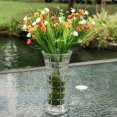 thumbnail image 3 of ArArtificial Flowers Spring Grass Seda Oficina en hogar Boda Centro De Arreglos Decoración Para Florero naranja, 3 of 9