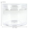 thumbnail image 3 of 120G/120ML 4 Oz High Quality Plastic Cosmetic Sample Jars with Clear Lids, 3 of 3