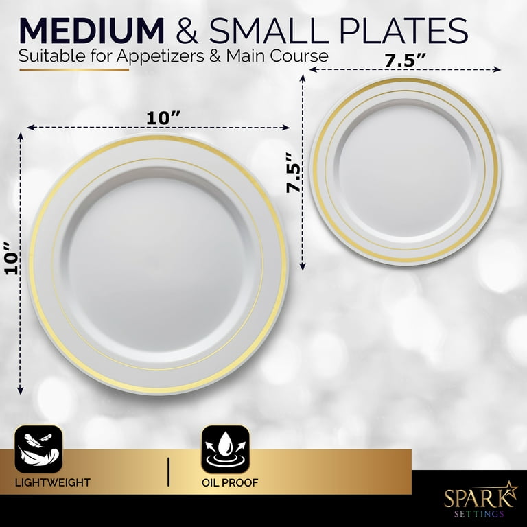 Disposable wedding plates on sale bulk