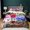 Color2, variant on 3 Pieces Number-Blocks Bedding Set Soft Breathable Comforter Set for Teen Lightweight Duvet Cover with 2 Pillow Shams