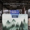 thumbnail image 3 of Bathroom Scale, Highly Accurate Digital Body Scale,Precisely Measures Weight up to 400 lbs-Dense Pine Forest Shrouded In Mist With The Mountains, 3 of 4