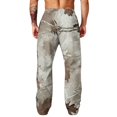 thumbnail image 6 of Havenx Camo Sweat Pants for Men Wide Leg Dry Leaf Print Elastic Waist Sweatpants with Pockets Open Bottom Camouflage Trousers Jogger Gym Workout Hiking Casual Loose Fit Clothes,Earthy Yellow L, 6 of 7