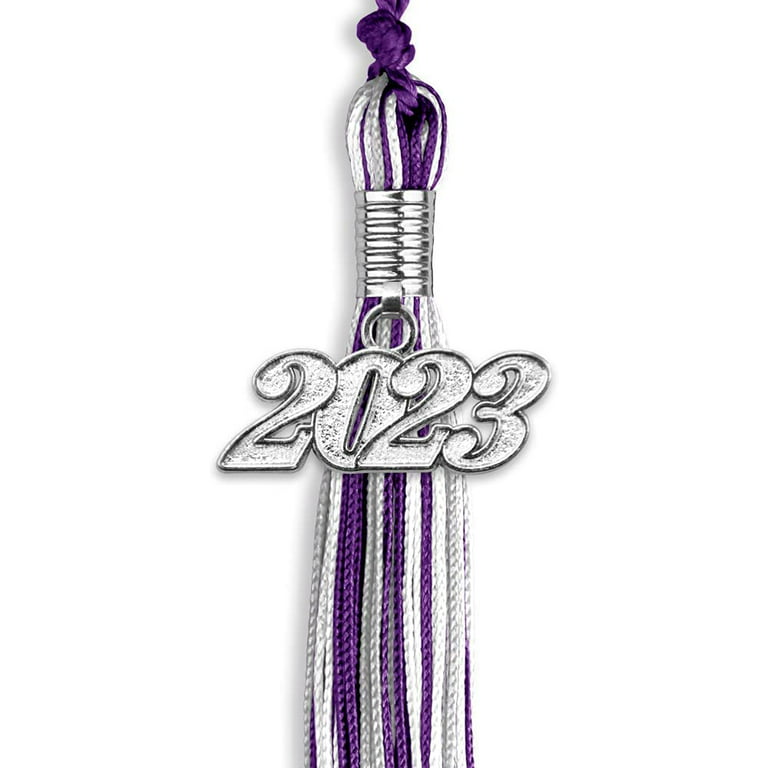 Tri Sigma — Purple & White Graduation Cord – Purple & Pearls - Tri