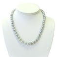 thumbnail image 5 of CONTINENTAL PEARL Blue Akoya Pearl Necklace 8-8.5mm with 14k solid White Gold Corrugated Ball Clasp, 5 of 7