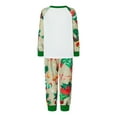 thumbnail image 5 of KelaJuan Christmas Family Pajamas Matching Set Elk Print Long Sleeve Tops and Christmas Socks Print Pants Sleepwear, 5 of 7