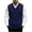 Navy, variant on Wrtxtat Argyle Sweater for Men Warm Classic V Neck Sleeveless Pullover Sweaters Comfort Wool Blend Classic Fall Knit Tops Dark Gray M