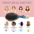 thumbnail image 7 of Hair Brush Pioneer Colorful Floral Cushion Base Hair Brushes Touch Paddle Double Sided Pattern Oval Hairbrush, 7 of 7