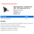 thumbnail image 2 of Right Engine Mount - Compatible with 2006 - 2012 Toyota RAV4 3.5L V6 2007 2008 2009 2010 2011, 2 of 2