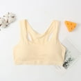thumbnail image 3 of Girls Soft Training Bras New Girl Solid Color Soft Comfortable Breathable Children Thin Style Student Bra Underwear Style B-63 Beige One Size, 3 of 4