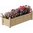 thumbnail image 3 of OUYAWEI Wooden Raised Garden Bed Outdoor Rectangular Planter Box Elevated Horticulture Yellow, 3 of 7
