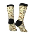 thumbnail image 5 of Uemuo Cartoon Dinosaurs Pattern Women's Crew Socks, Soft Durable Breathable Moisture-Wicking with Odor Control Cotton socks, 5 of 9